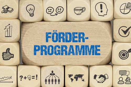 Foto: Schriftzug Förderprogramm